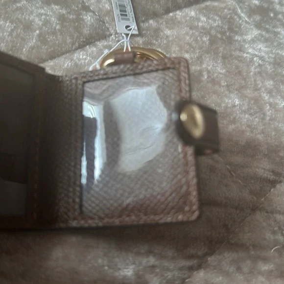 New- Coach Gold tone and Brown Keychain - Picture 10 of 16